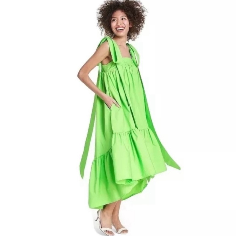 Christopher John Rogers (for Target) Tie Strap High-Low Dress NWT